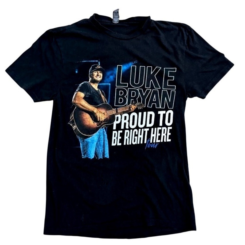 Luke Bryan‎ Proud To Be Right Here Tour 2021 T-Shirt Mens Small Black